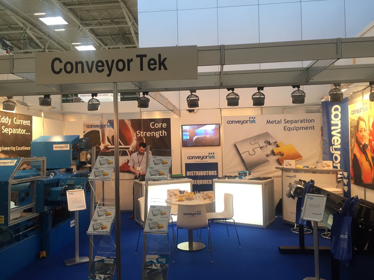 Day one at <a href="/baumaOfficial/">bauma Official</a>! Visit us in Hall B2, Stand 123 to our Eddy Current Separator in operation! #Bauma2016