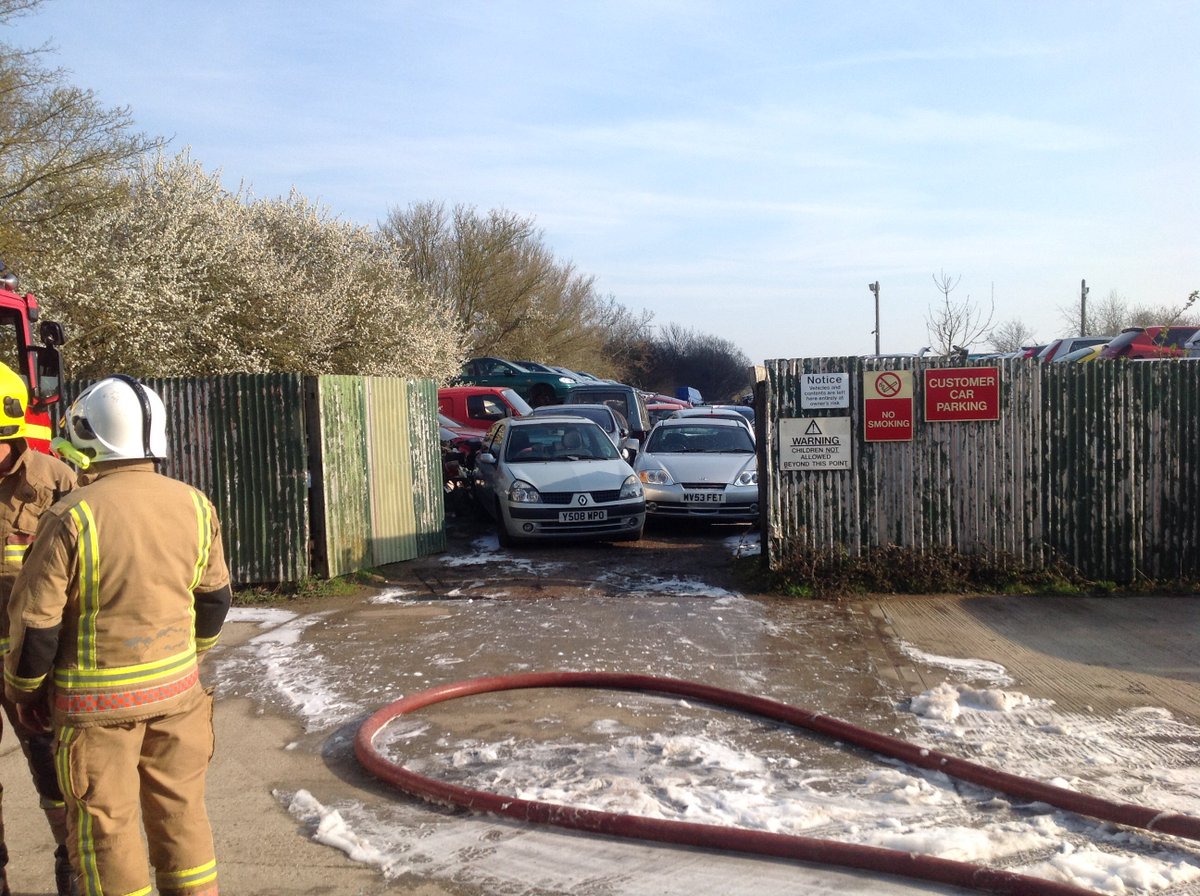 BBCNorfolk's tweet photo. Cars destroyed in scrapyard fire https://t.co/KZmlGTW7SN https://t.co/Lg32uEMbHo