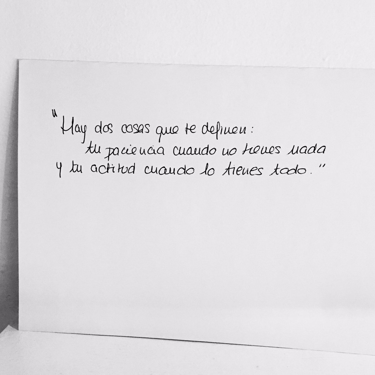 ElcajondeGatsby's tweet photo. “Hay dos cosas que te definen: tu paciencia cuando no tienes nada y tu actitud cuando lo tienes todo” #FelizLunes https://t.co/XZpEUpOhO7