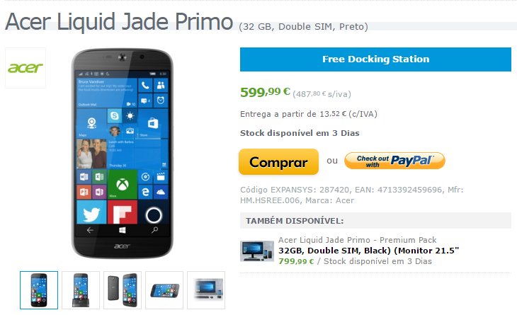 geekblogbrasi's tweet photo. Acer Jade Primo com Continuum começa a ser vendido na Europa https://t.co/f3oEzOfJZU @Acer #windows10device https://t.co/xBRJYzAaSf