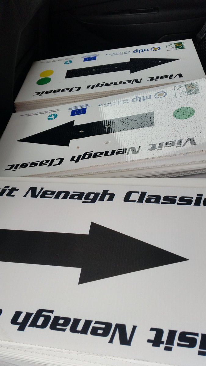 Get lost ! Impossible ! 432 signs ready for road  <a href="/GasNetIrl/">Gas Networks Ireland</a> <a href="/NenaghClassic/">Visit Nenagh Classic</a> #19.16 <a href="/TippFMSport/">Tipp FM Sport</a> <a href="/NenaghGuardian/">NenaghGuardian</a>