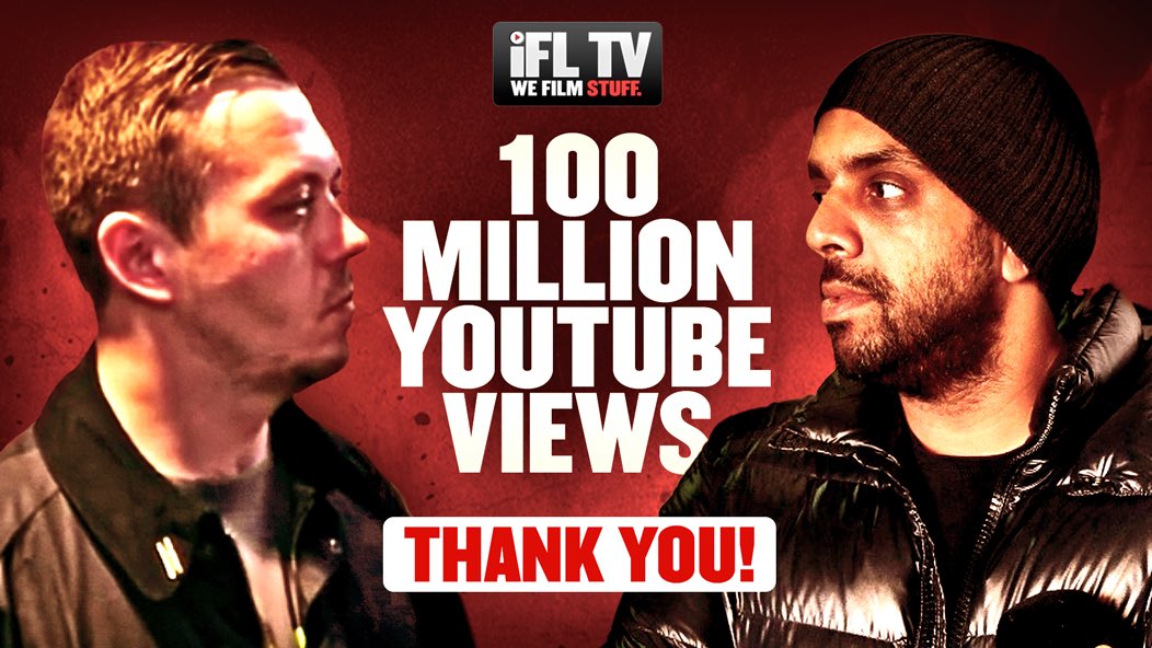 IFLTV's tweet photo. 100 Million YouTube Views !!!!!! Thank you to everyone who has watched and supported @IFLTV . We appreciate 👏👏👏 https://t.co/QA5hifji57