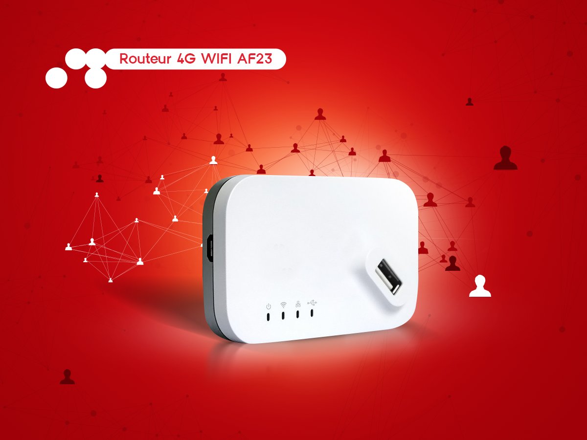 Ooredoo Tunisie on X: عندك Clé 4G عجاجة 🚀 و تحب Partage الConnexion مع  أصحابك وعائلتك 👧👨👩👴👵 ؟ الـRouteur WIFI AF23 يخليك تقسم الـ4G معاهم   / X