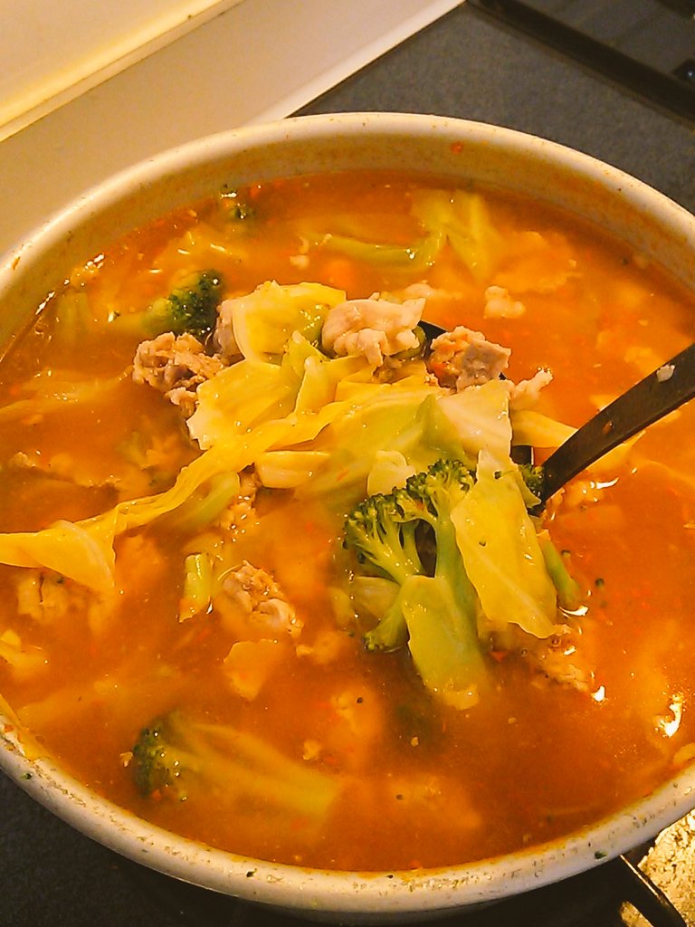 WorkerHello's tweet image. ミネストローネは上手くデキタ。