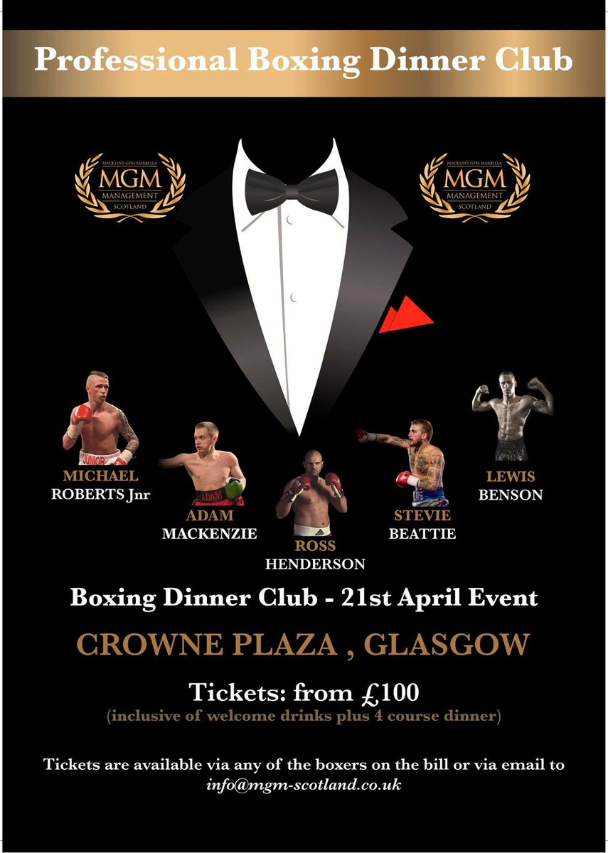 Leewelshboxing's tweet image. Table of 10 worth £1000 up for auction donated by @MGMScotland &amp;amp; @watermansclaims currently at £300 ends on Friday