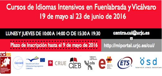 Hoy se abre el pazo de inscripción a los #cursos de #idiomas #urjc: miportal.urjc.es/cui/main/matri…