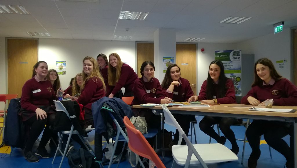 ECOUNESCO's tweet photo. Young people from St Josephs Summerhill strike a pose! #ecoden #yea2016 https://t.co/4s7wDke2jP