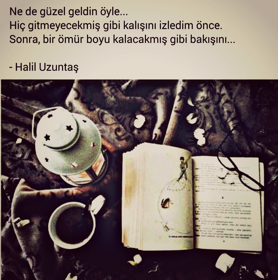 haliluzuntas's tweet photo. Ne de güzel geldin öyle
Hiç gitmeyecekmiş gibi kalışını izledim önce
Sonra,bir ömür boyu kalacakmış gibi bakışını. https://t.co/IpD1tPDRXX