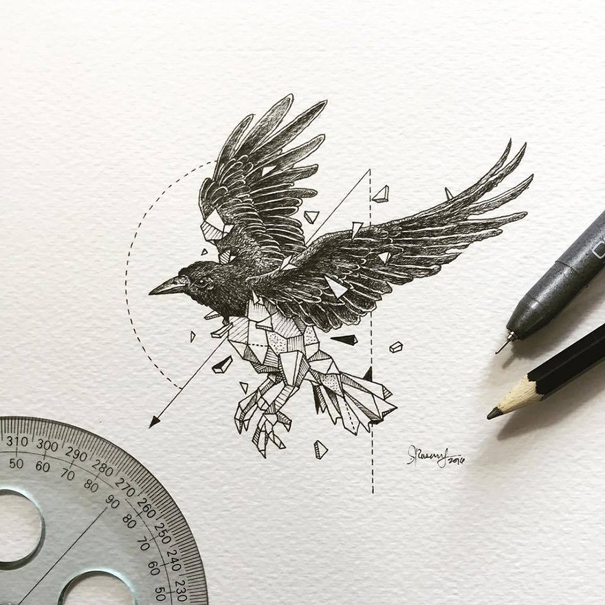 fubiz's tweet photo. Lovely Half-Geometrical Drawings of Wild Animals https://t.co/om1vpiNrsM https://t.co/pu30pAOYTF