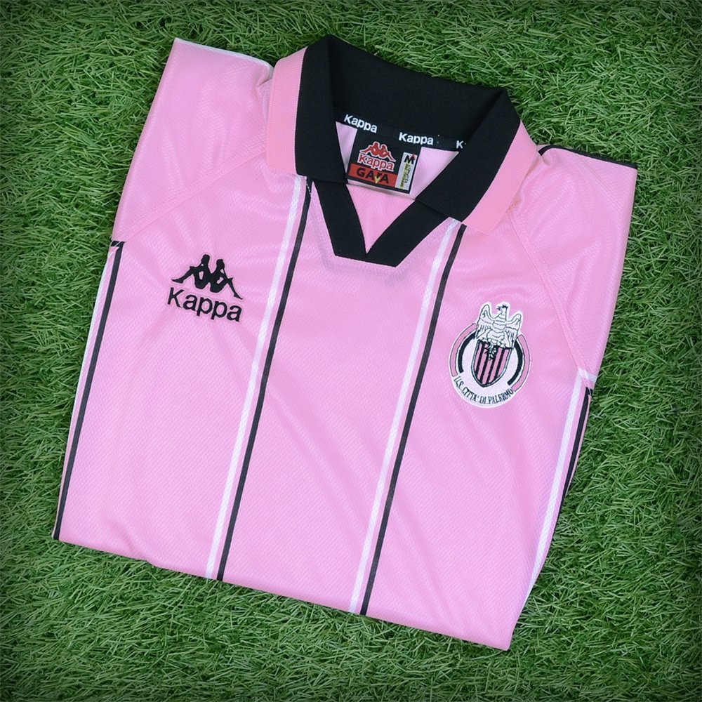 1996-98 Palermo *MATCH ISSUE* home jersey (#15) - XL