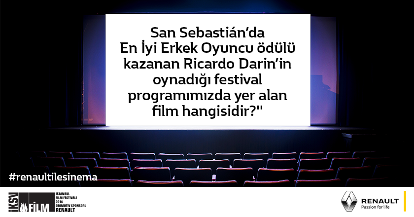 RenaultTurkey's tweet photo. Bu tweet’i RT’le, #Renaultilesinema etiketiyle doğru yanıtı ver, filme davetiye kazanma şansı yakala! #istfilmfest16 https://t.co/biPVOJ3E0b