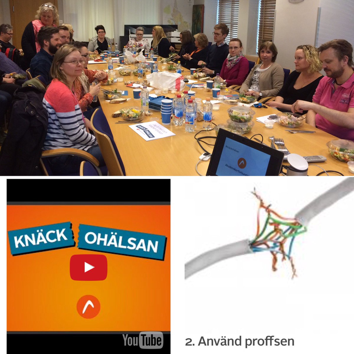 Träffar engagerade <a href="/akademssr/">Akademikerförbundet SSR</a> medlemmar i @nassjokommun för att prata #arbetsmiljö #knäckohälsan #nässjö