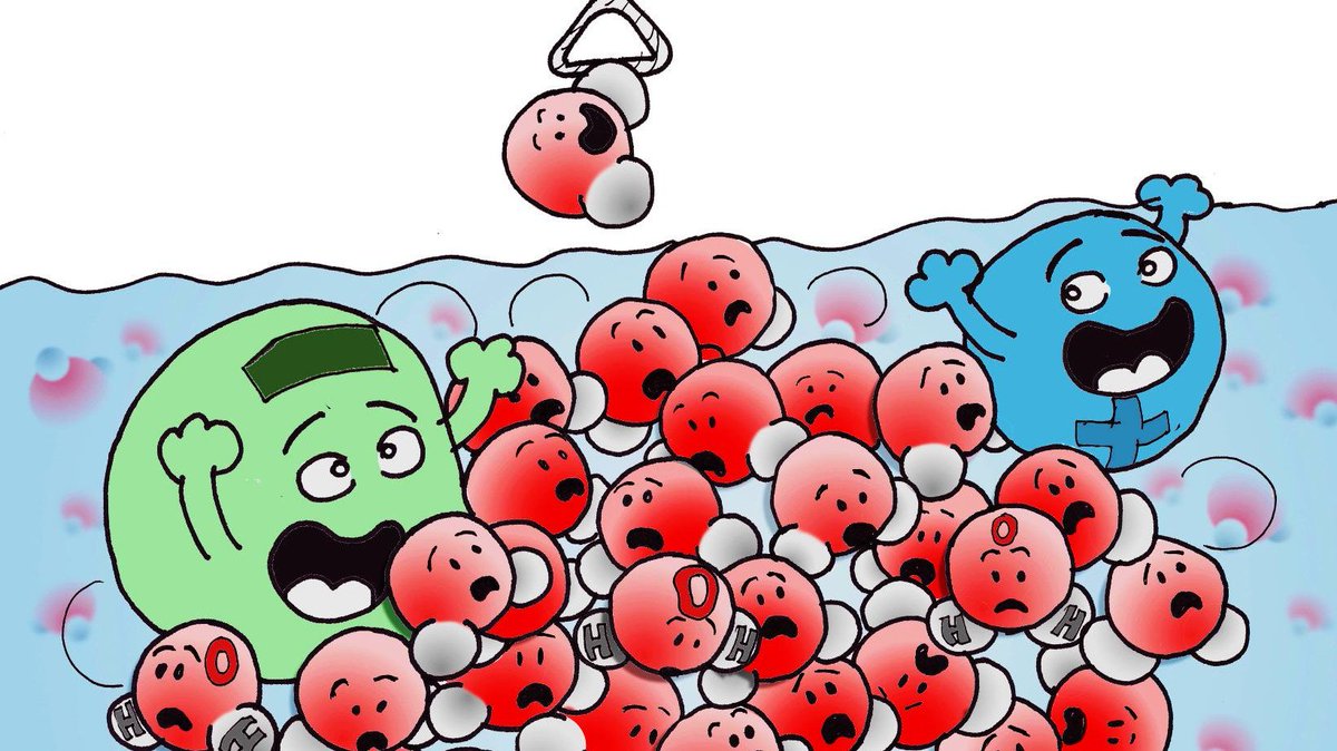 EPFL's tweet image. Les molécules d&apos;eau 10&apos;000 fois plus sensibles aux ions que ce qu&apos;on pensait actu.epfl.ch/news/un-seul-i… #epflSTI