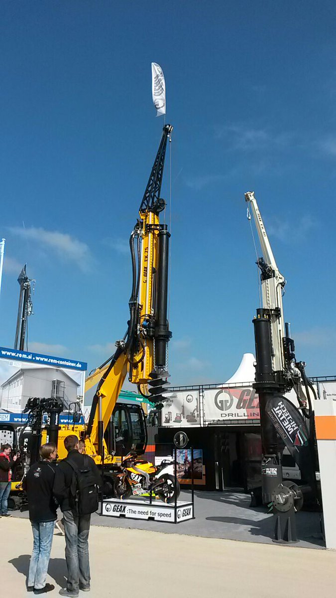 Come to visit <a href="/GEAXdrill/">GEAX Piling Rigs</a> booth FN 623/5
Live from Munich <a href="/baumaOfficial/">bauma Official</a> 
<a href="/foundationdrill/">Foundation Drilling</a>