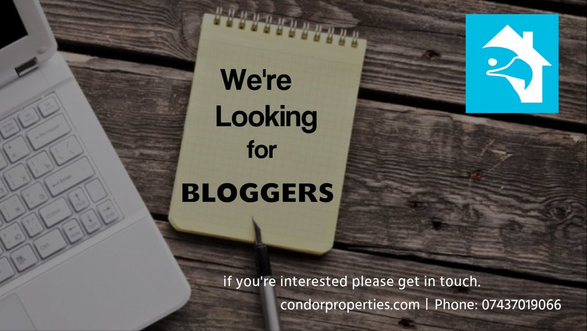 Want to become a blogger? Why not become a Condor Properties blogger! Follow link for info. 
buff.ly/1qDpmFH