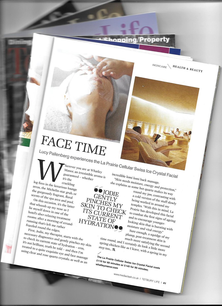 And relax.....fabulous facial from the team <a href="/Whatley_Manor/">Whatley Manor</a>   #skincare #laprairie