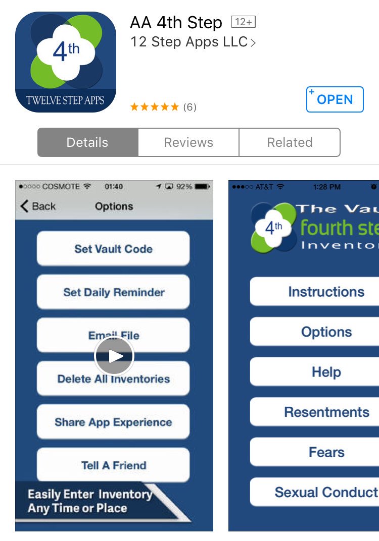 JerseyTaurus143's tweet image. Useful for 4th step inventory. Free app. #FourthStep #12Steps #AA #4thStep #RecoveryApp
itunes.apple.com/us/app/4th-ste…