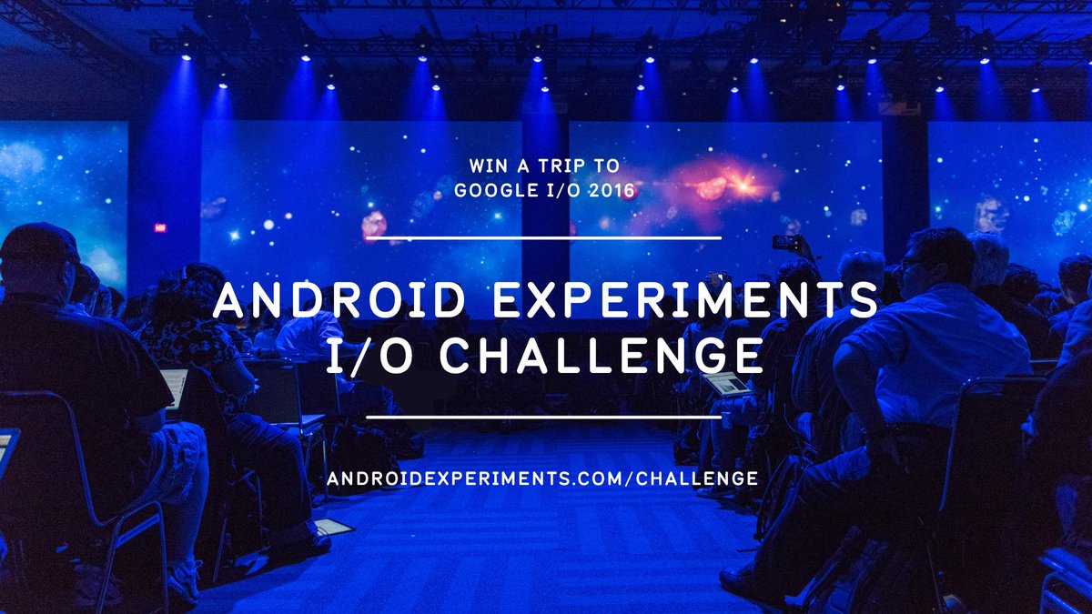 WearOSbyGoogle's tweet image. Two days left to enter the #AndroidExperiments I/O Challenge. Win a trip to #Google #IO16! ➞ goo.gl/qBRop8