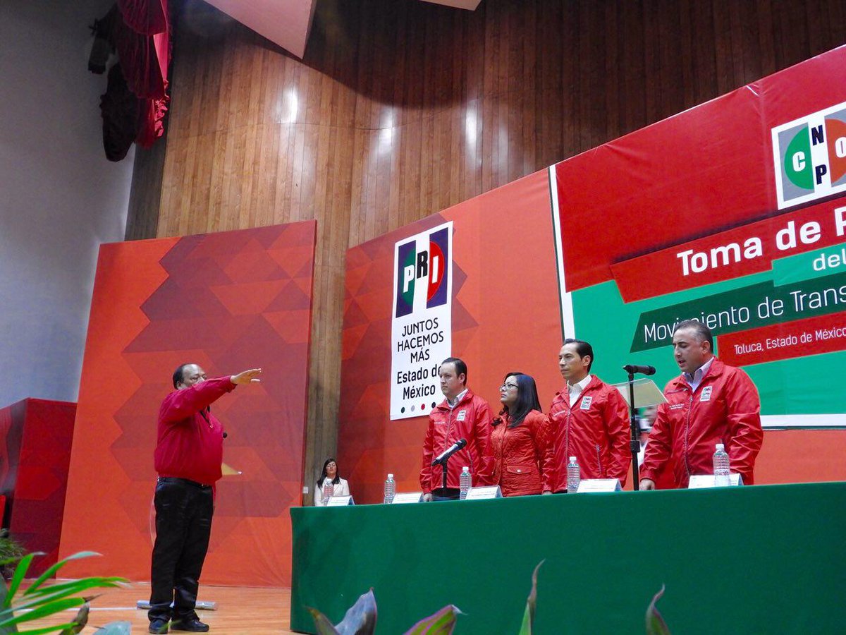 PRI_EDOMEX's tweet photo. Hoy rindió protesta Heriberto Oviedo Don Juan como Coordinador del Movimiento Estatal del Transporte Multimodal CNOP https://t.co/H32MPhi1s6
