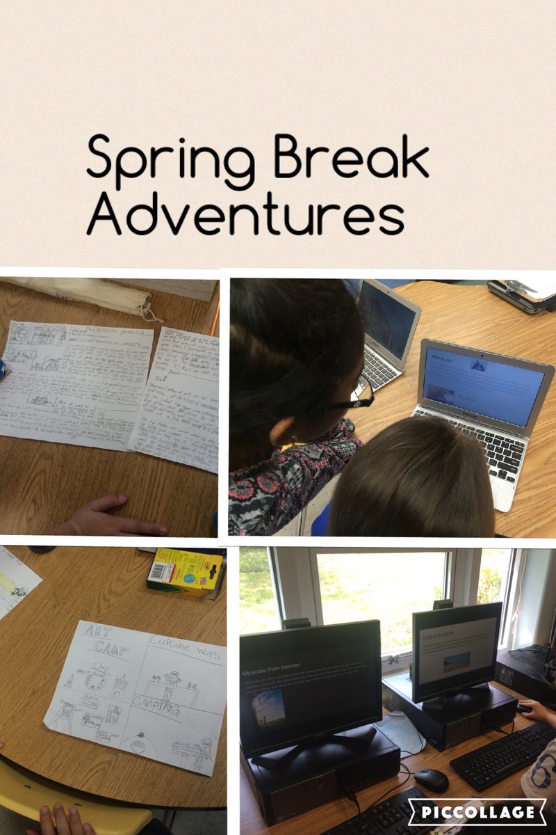 Oh the places you'll go...on Spring Break! Welcome back 3rd graders! :)