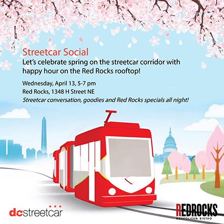HStreetDC's tweet photo. @DCStreetcar is hosting a Streetcar Social on Wed at Red Rocks! Have a q or want to meet the team? Be there! #HStNE https://t.co/I3vxQ4Cc0m