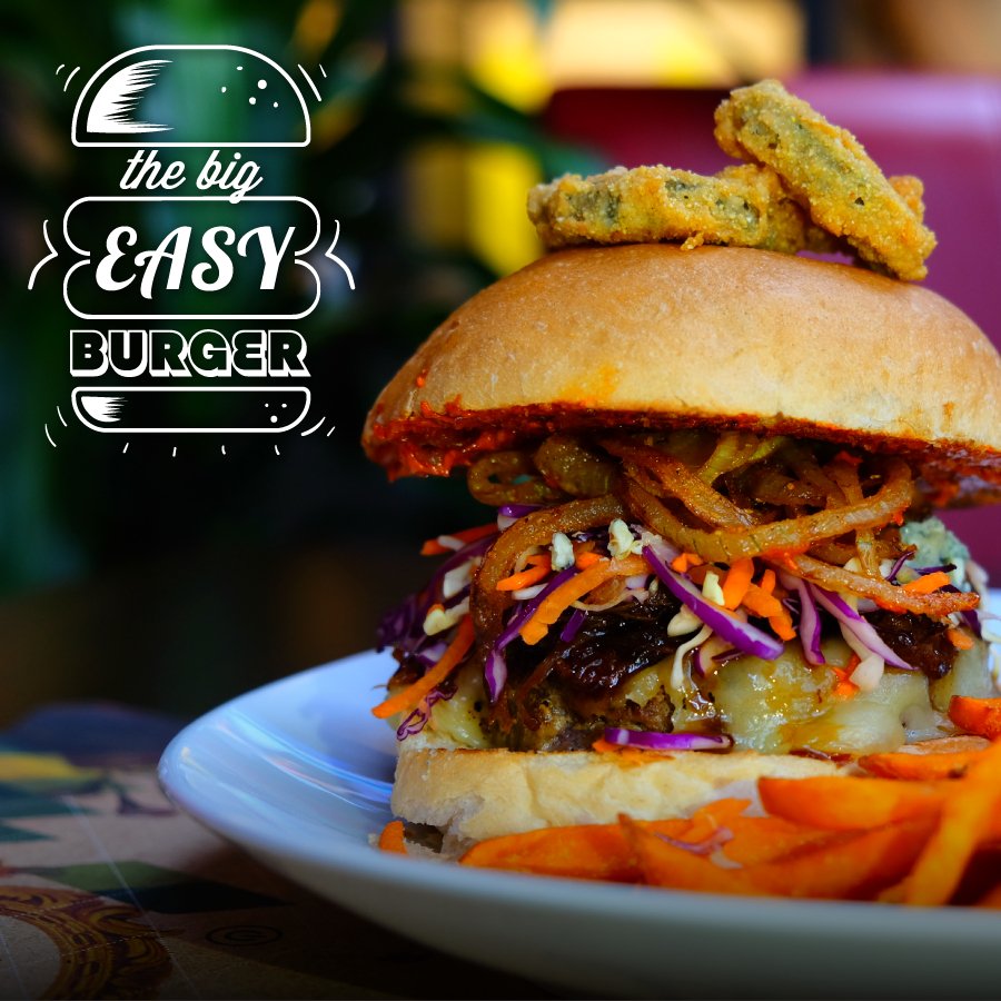 TheGreenClubPTY's tweet photo. ¡Ya llegó The Big Easy Burger! Nuestra propuesta para el #BurgerWeek Media Libra de USDA Prime Angus. ¿Se te antoja? https://t.co/HGNhb27gYP