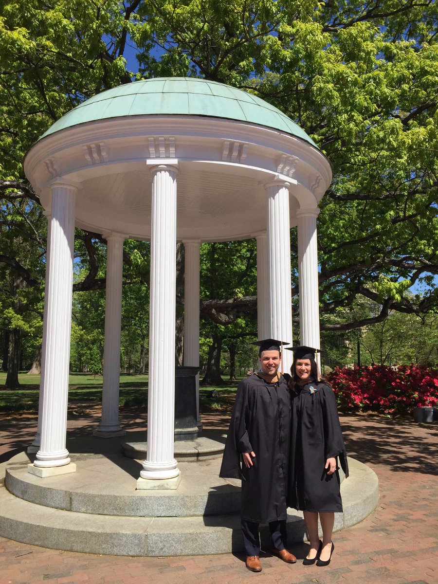 2U_education's tweet photo. Congratulations to Class of 2016 @MBAatUNC graduates, including 2Utes Monica Latowicki Rabin &amp; Ed Goodwin #NOBACKROW https://t.co/KoCwjypY1q