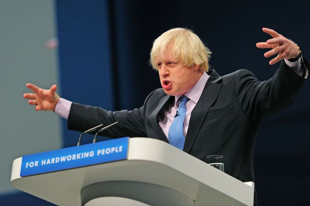 WistfulCass's tweet image. Wonder what Boris Johnson is describing here? Size of his #OffshoreAssets maybe #PanamaPapers [Note: Tory tag line!]