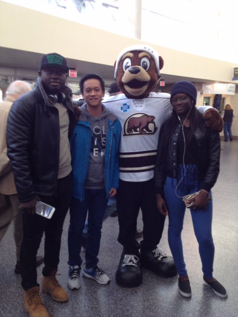 TempleESL's tweet photo. Go Hershey Bears! Temple University Harrisburg Intensive English students had a fun at ice hockey game! https://t.co/sgSeRzYyfv