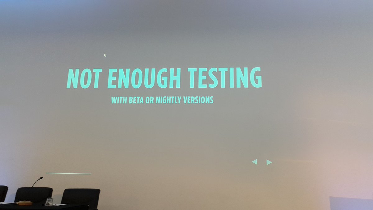 chadwallacehart's tweet photo. Great advice from @HCornflower on the need for Continuous Integration with #WebRTC https://t.co/midGg9hOT6