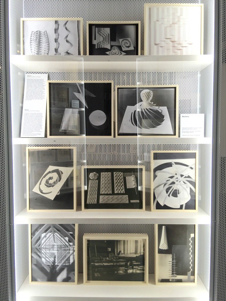 davidkohnarch's tweet photo. Bauhaus: Educating Constructive Thinking. Josef Albers' paper exercises 1926-28. Part of #Sempering https://t.co/JfUxAsdDuu