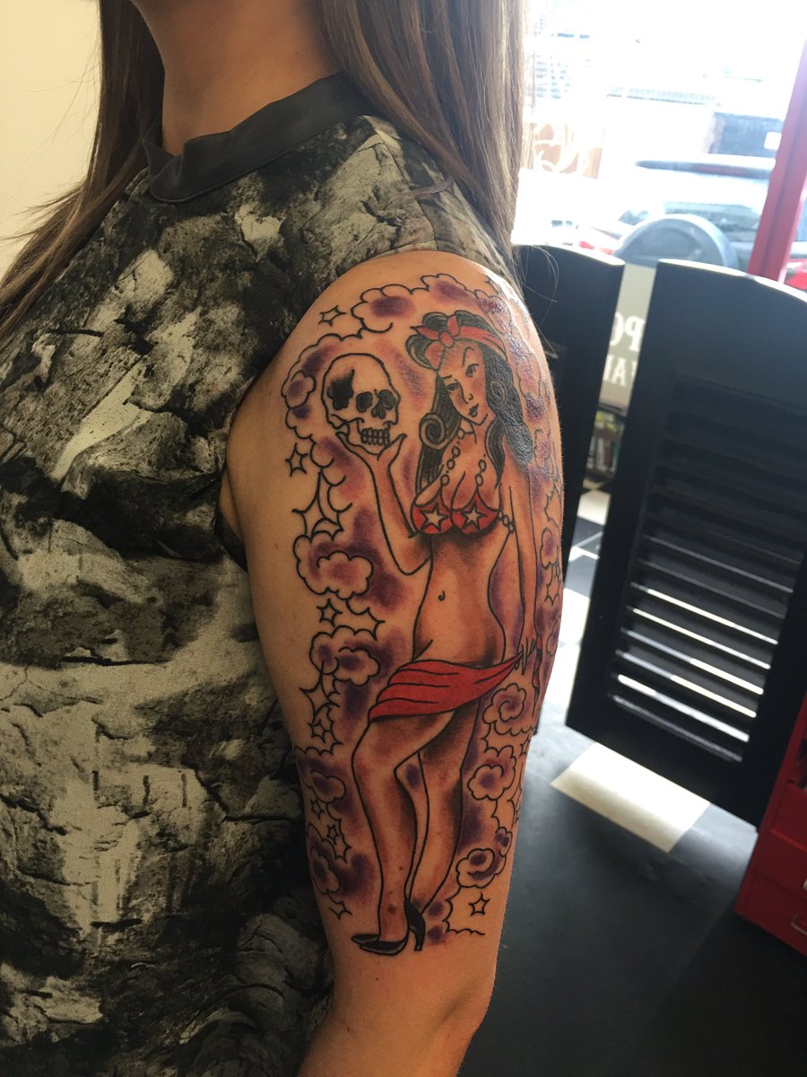 Sleepwelltattoo's tweet photo. Mystical pin up girl from @JamesRoss14 DM us now for a free consultation! https://t.co/adzMTsKcur