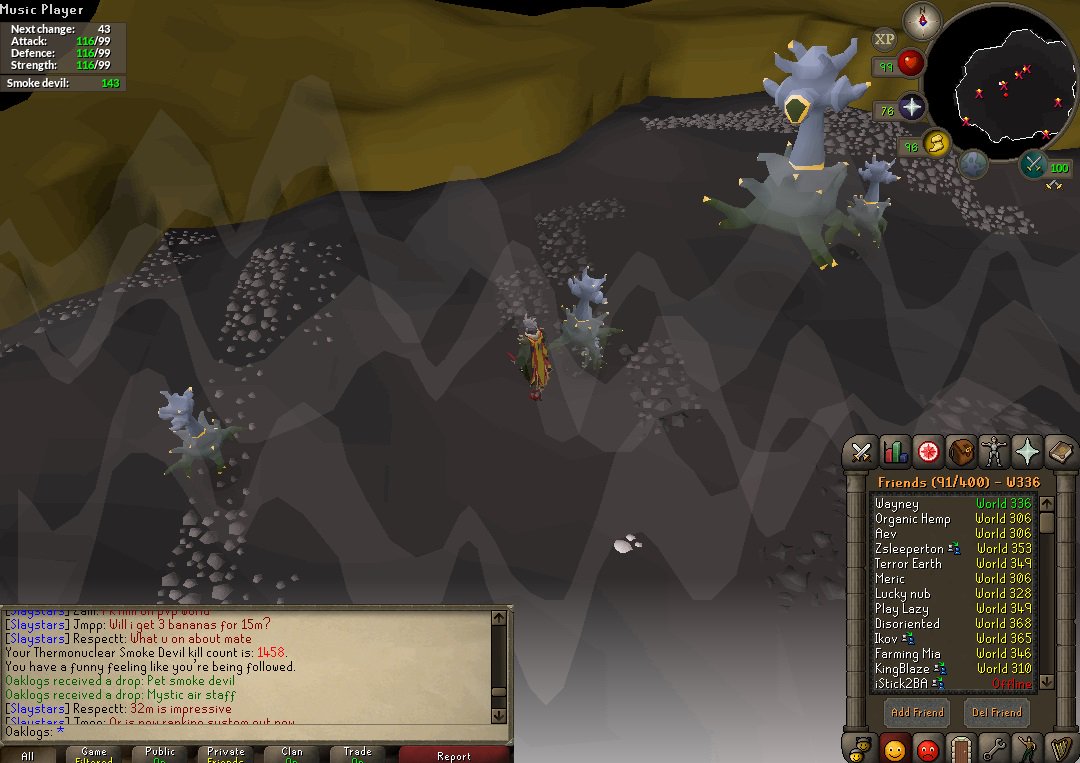 Dutchfailer's tweet photo. After 2M slayer xp without any smoke devil tasks, this happens! <3 https://t.co/NCXqdu5mEW