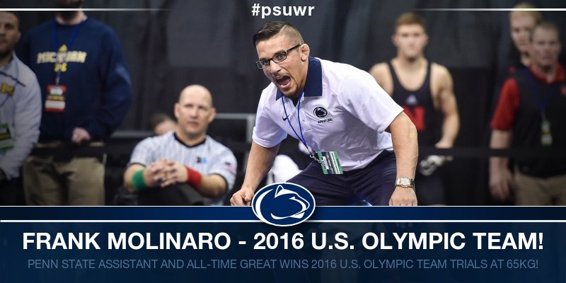 Molinaro on '16 U.S. Olympic Team! Get the full U.S. Team Trials recap! gopsusports.com/sports/m-wrest… #PSUwr