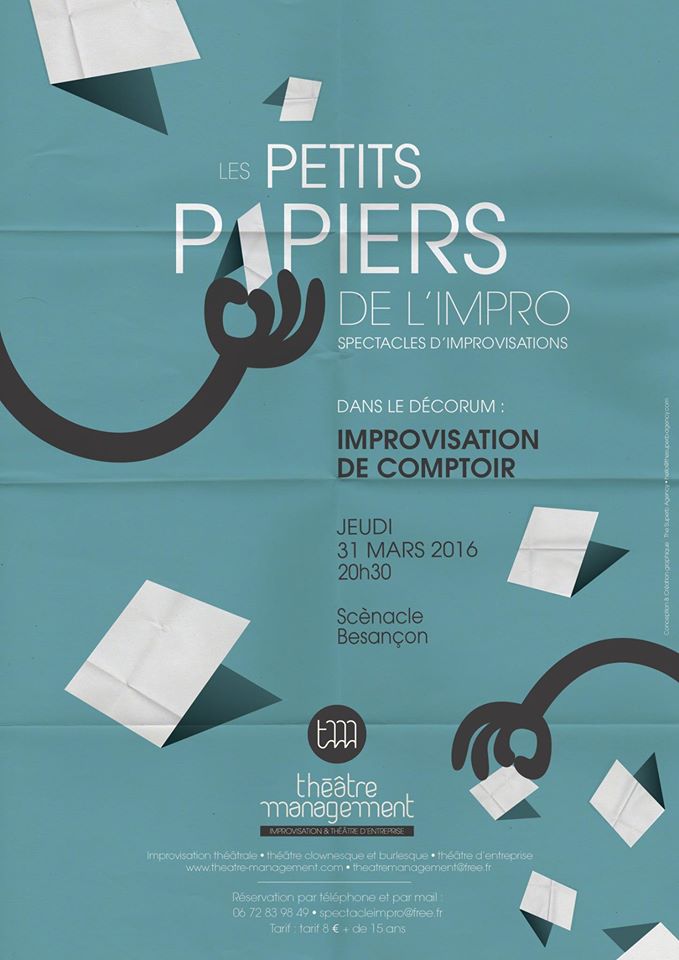 superbagency's tweet photo. Création #affiche pour les spectacles d'impro de Théatre Management https://t.co/i6ZNBQbvaa