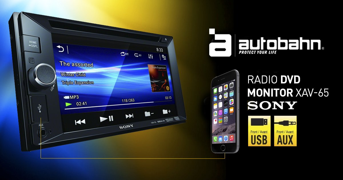AutobahnCL's tweet photo. Radio DVD Monitor XAV- 65 de Sony, conócela más aquí https://t.co/7h8YwP6ugz y cotiza la tuya https://t.co/wZ8K30gjHg