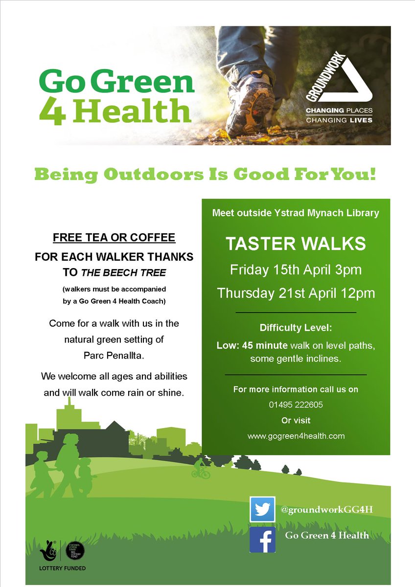 50plus_AgeWell's tweet photo. Want to walk but not on your own, try a taster walk in @Ystrad_Mynach @YstradMynachLib @sport_leisure @HCCaerphilly https://t.co/1aSpG0UuZA