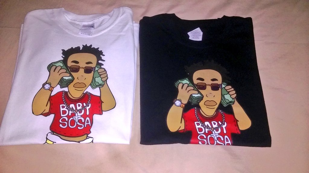 Mr_Pot_Scraper's tweet photo. Come grab y'all Baby Sosa tshirts today! πΆππ
°ππ― #SupportSosa https://t.co/EQ97EmDVel