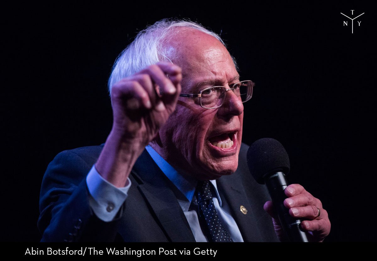 NewYorker's tweet photo. .@BorowitzReport: Clinton campaign accuses Sanders of trying to win nomination. https://t.co/QuHLgszWHE https://t.co/ZmH58TeOMC