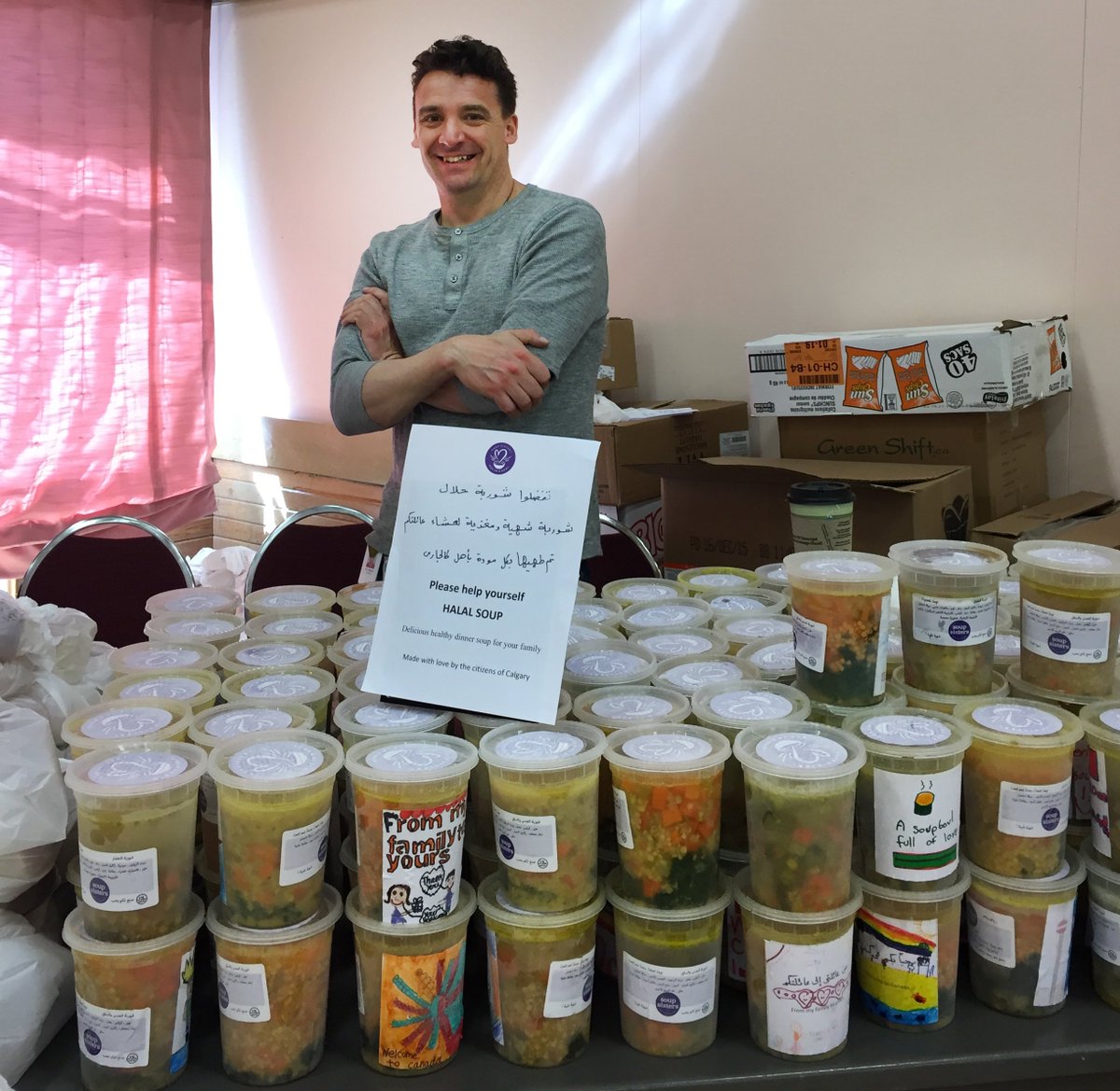 SOUPER thx Elric <a href="/SodexoCanada/">Sodexo Canada</a> <a href="/SafewayCanada/">Safeway Canada</a> @CalgaryFoodBank <a href="/PenskeMoving/">Penske Truck Rental</a> 4 soup outreach 2 #YYC refugee families