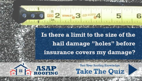 Take the Hail Damage Quiz - How much do you know? #ASAPRoofing #Haildamage #roofingknowledge ow.ly/10sjyH