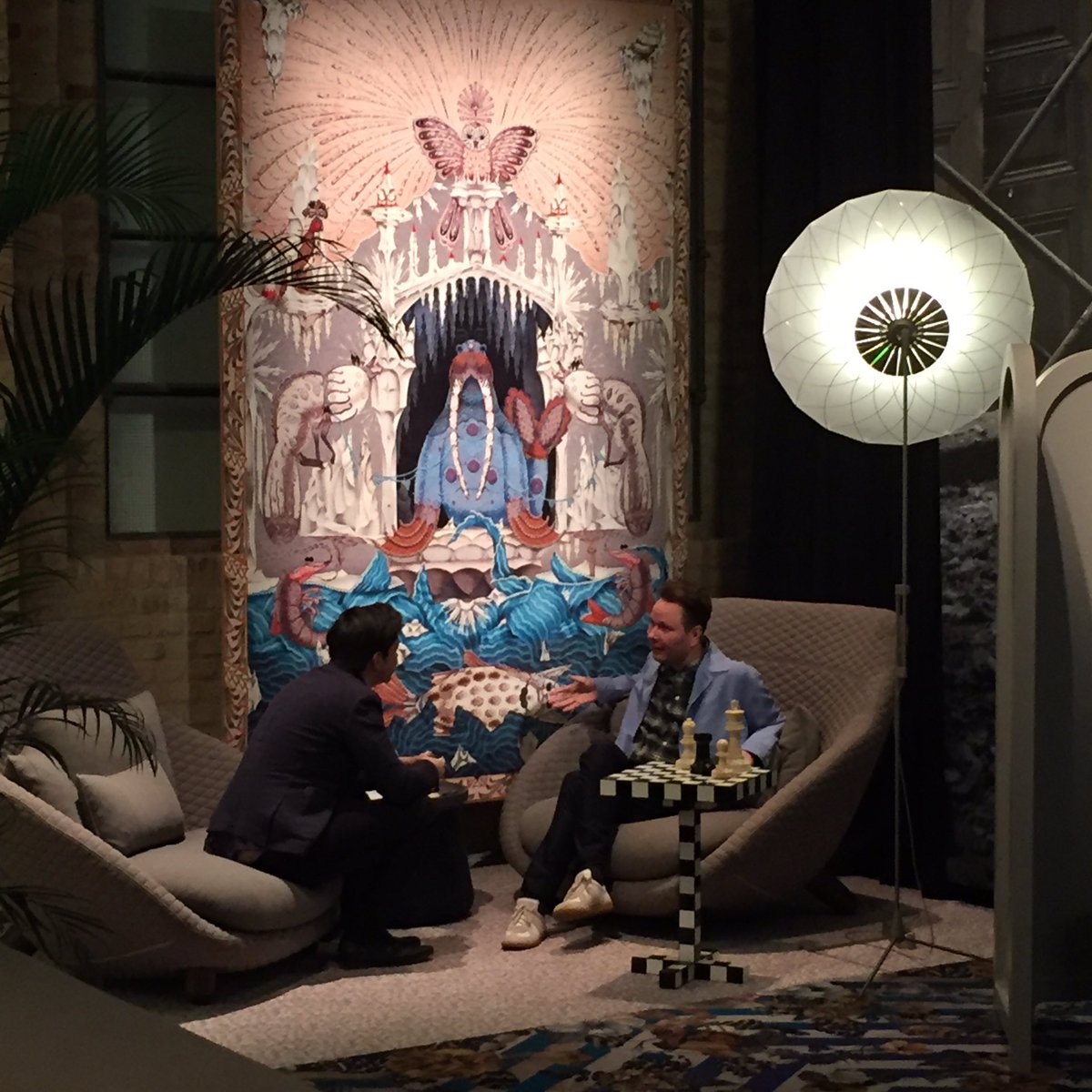 Live from <a href="/Moooicarpets/">Moooi Carpets</a> in Milan: Klaus Haapaniemi interviewed by Mario Kopf from <a href="/KURIERat/">KURIER</a> #salone2016