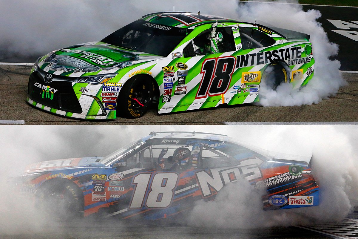 KyleBusch's tweet photo. Enjoy the #WinningMonday! I’m sure this would look good printed out, hanging n ur office this morning. 😜 https://t.co/OnNCGqWPPM
