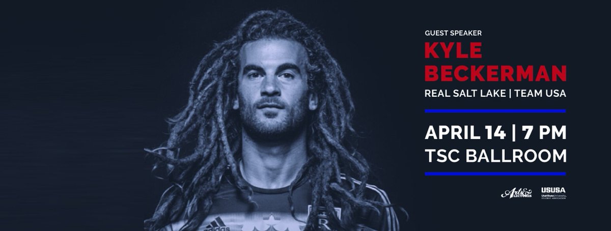 USUSAevents's tweet image. Next event: Kyle Beckerman is coming to speak this Thursday at USU! #RSL #USMNT
