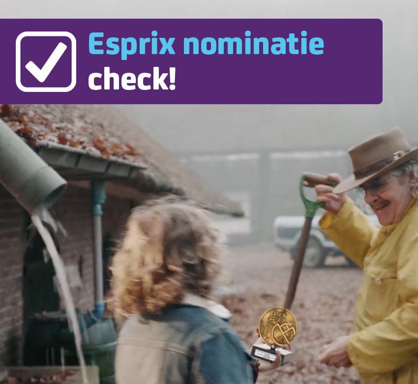 Trots op Esprix nominatie voor SNS, tweede jaar op rij in de prijzen! #Esprix @DeEsprix