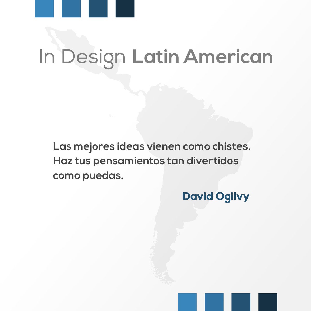 InDesignLA's tweet image. Feliz inicio de Semana. #FraseDelDia #DiseñadoresFreelance #Design #Latinoamerica