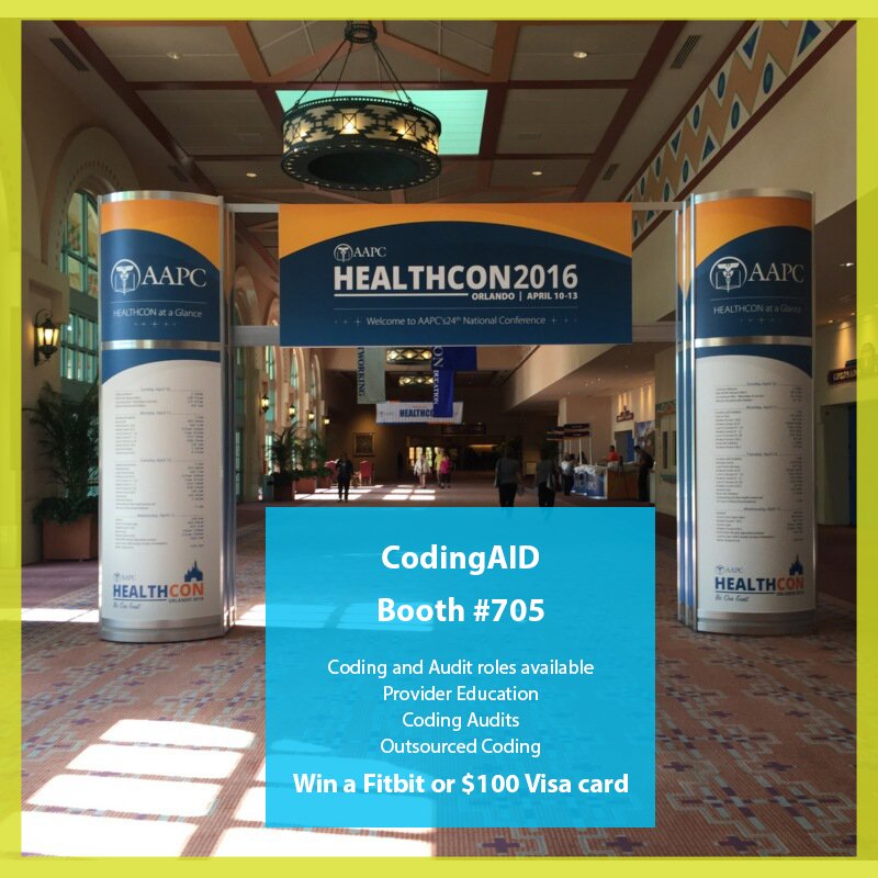 _CodingAID's tweet image. We&apos;ve had a great start to #AAPCHEALTHCON and hope you have too! Visit booth 705 and say hello to the CodingAID team