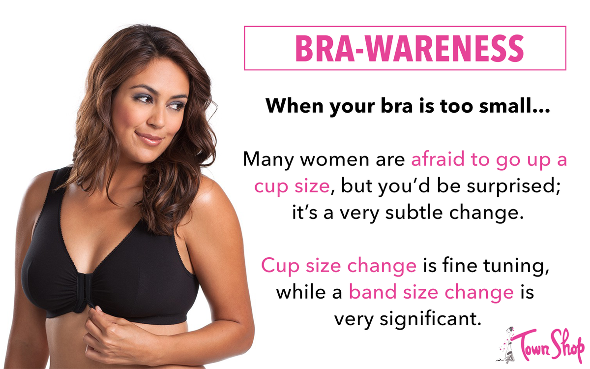 TownShopNYC's tweet photo. #BraWareness Tip: Don't misinterpret bra spillage by going up in back size when you really need to go up in cup size https://t.co/8dwBeL2D5K