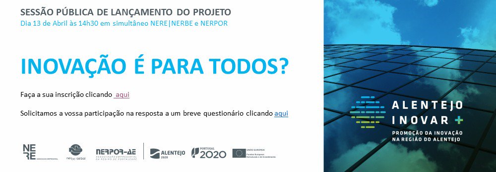 CEVALOR's tweet photo. SESSÃO PÚBLICA DE LANÇAMENTO DO PROJETO
INOVAÇÃO É PARA TODOS?
Faça a sua inscrição
https://t.co/sq1YL2R7z6 https://t.co/Kz9q3SmakW