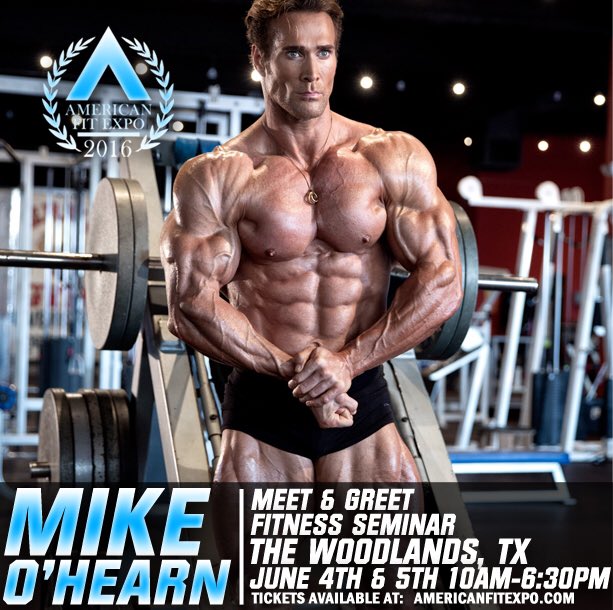 MikeOHearn's tweet photo. The Woodlands, Tx, Mark your calendars because the Titan is coming to the 2016 @americanfitexpo! #texas https://t.co/2UXp9G5sSN